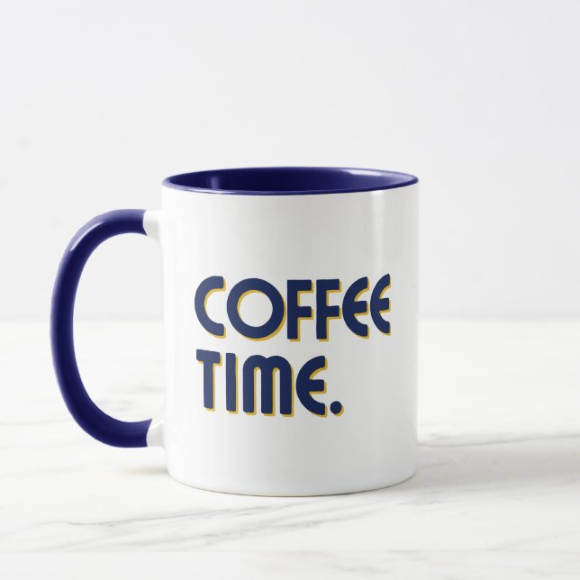Coffee Time | Simple Minimalist Everyday Coffee Mug (Left)