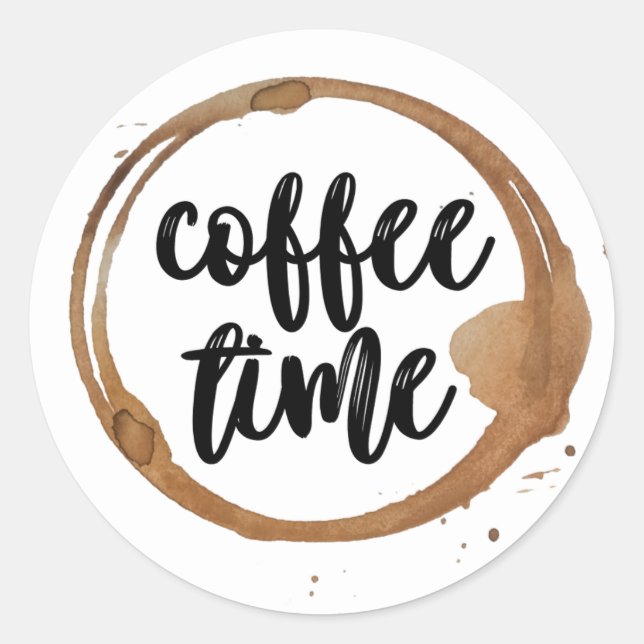 coffee time sticker (Front)
