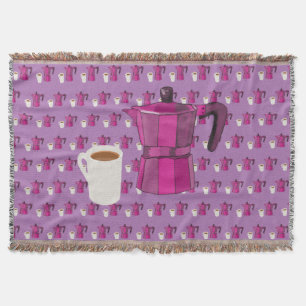Coffee Time Throw Blanket