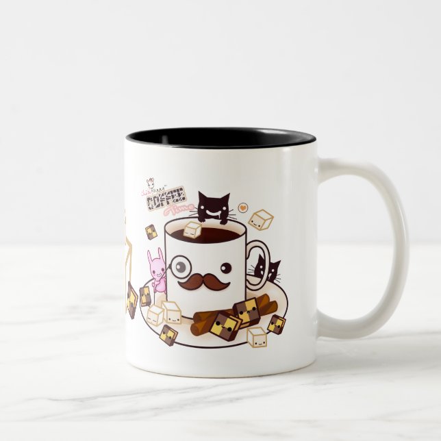 Coffee Time Two-Tone Coffee Mug (Right)
