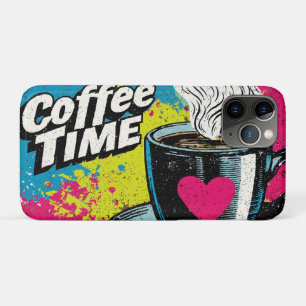 "Coffee Time" Vibrant Pop Art Mug Design iPhone 11 Pro Case