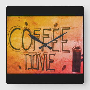 Coffee Time Wall Clock