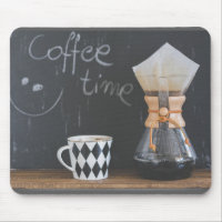 Coffee Time with Cup and Coffee Pot