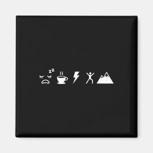 Coffee To Adventure Energy Of Caffeine Minimalist Magnet