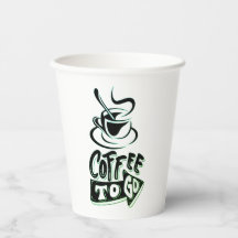 Coffee To Go Paper Cups – 8oz Custom Party Cups
