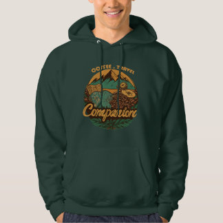 Coffee Travel Companion Mountain Adventure Sweatsh Hoodie