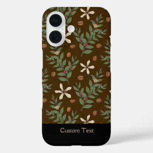 Coffee Tree Pattern iPhone 16 Case