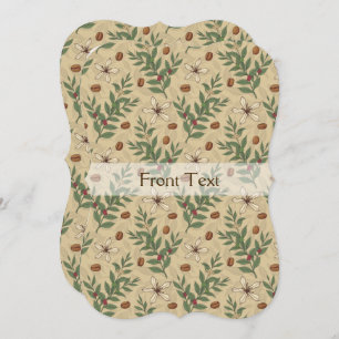 Coffee Tree Pattern Invitation