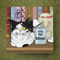 Coffee Tuxedo Cat Funny