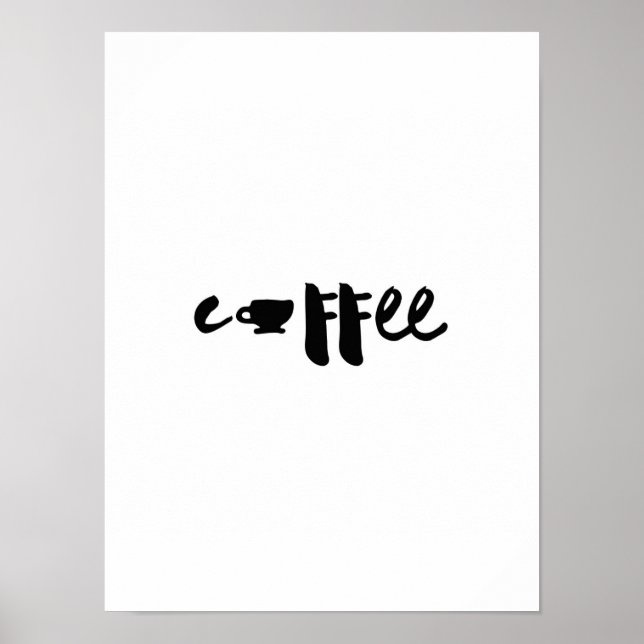 Coffee | Typography Art Poster (Front)