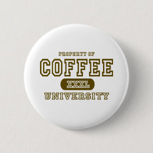 Coffee University 6 Cm Round Badge
