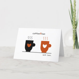 Coffee Valentine's Day Holiday Card