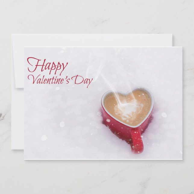 Coffee Valentine's day Holiday Card (Front)