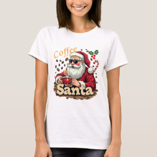 Coffee w/ Santa Christmas Tee
