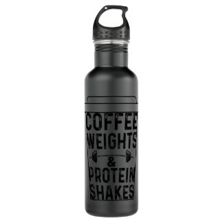 Coffee Weight Protein Shake Weightlifting.png 710 Ml Water Bottle