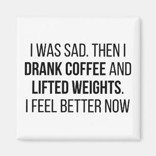 Coffee & Weights Magnet
