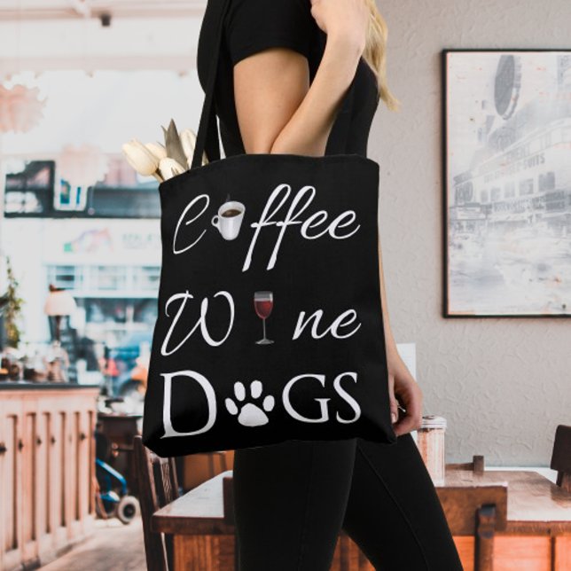 Coffee Wine Dogs Tote Bag (Coffee Wine Dogs Tote Bag)