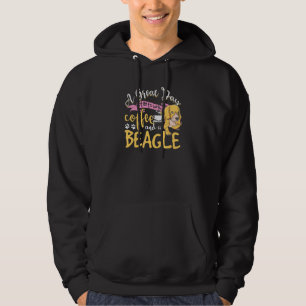 Coffee With A Beagle Dog Hoodie