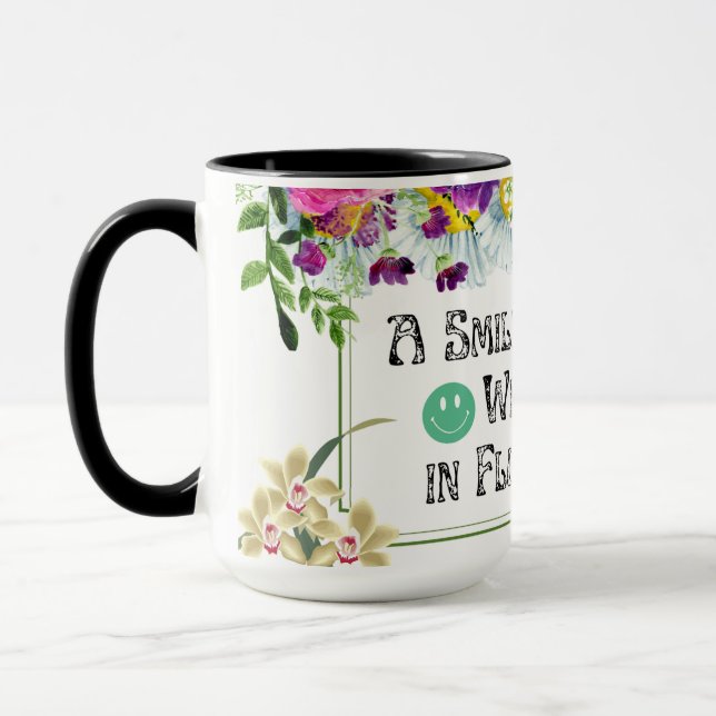 Coffee with a Smile Mug (Left)