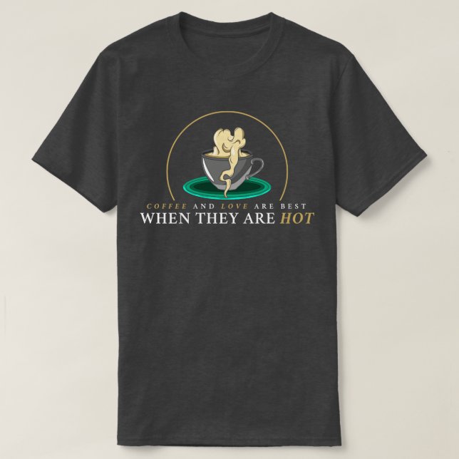 Coffee with Coffee froth T-Shirt (Design Front)
