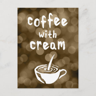 coffee with cream comment card