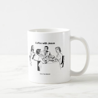 Coffee With Jesus Characters Mug