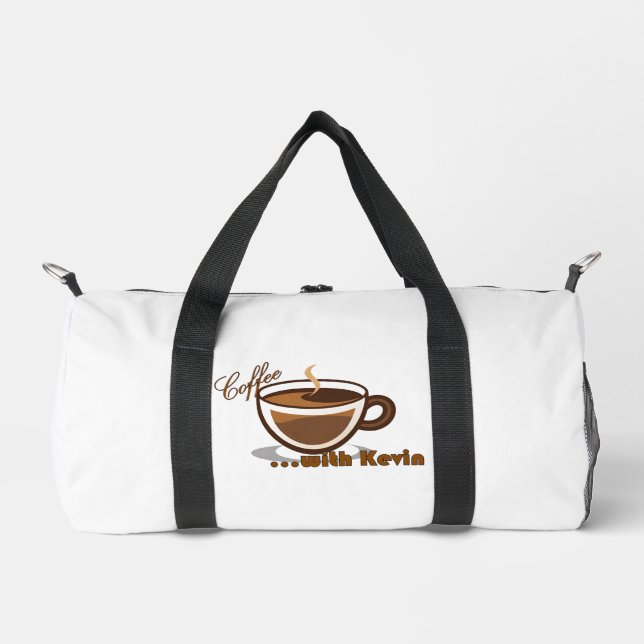 Coffee with Kevin Branded Duffel Bag (Front)
