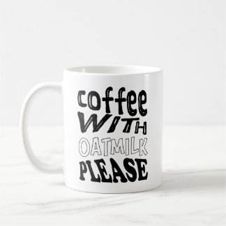 Coffee with oat mug