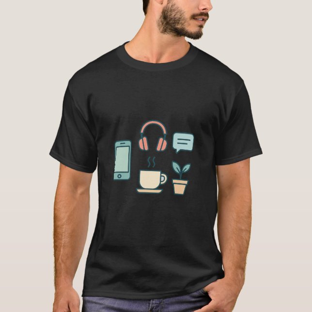 Coffee & Work Essentials T-Shirt (Front)