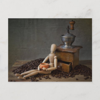 Coffee Worker Postcard