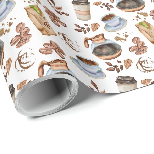 Coffee Wrapping Paper (Roll Corner)