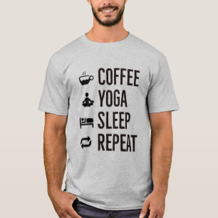 coffee yoga sleep repeat 2 T-Shirt