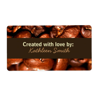 Coffeebeans Recipe/Goodies Label