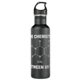 CoffeeCaffeine Molecule Shirt With Funny Saying 710 Ml Water Bottle
