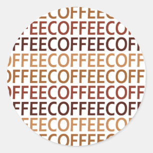 Coffeecoffee Classic Round Sticker