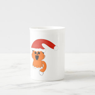 Coffeemug Christmas Cat Bone China Mug