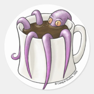Coffeepus Glossy Stickers
