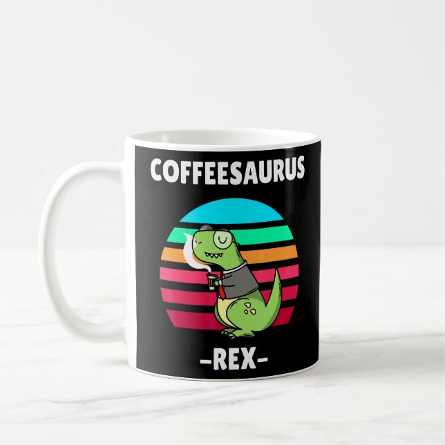 Coffeesaurus Rex  Coffee Mug (Left)