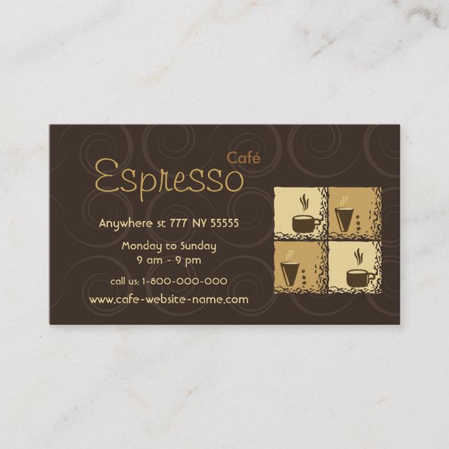 Coffeeshop Business Card (Front)