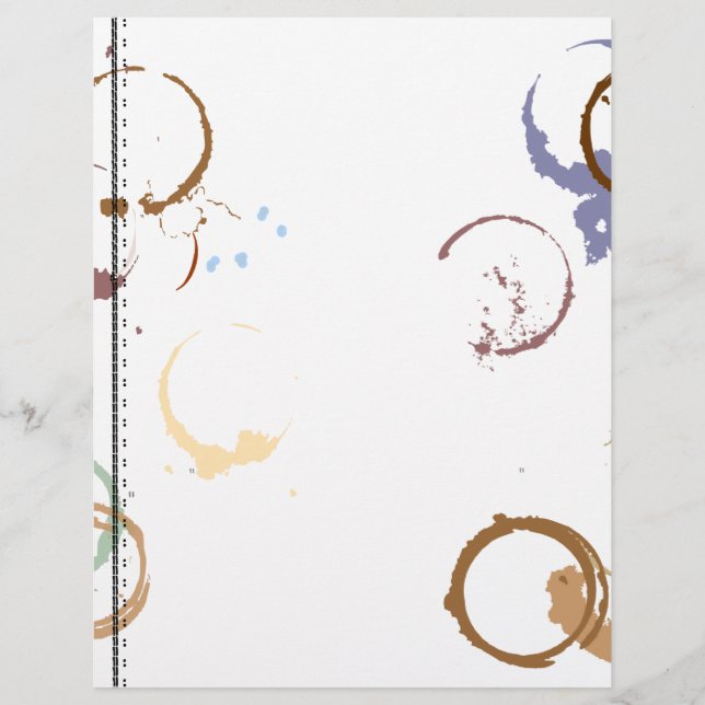 Coffeestain Typewriter Art Letterhead (Front)