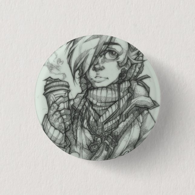 CoffeeYesPlx 3 Cm Round Badge (Front)