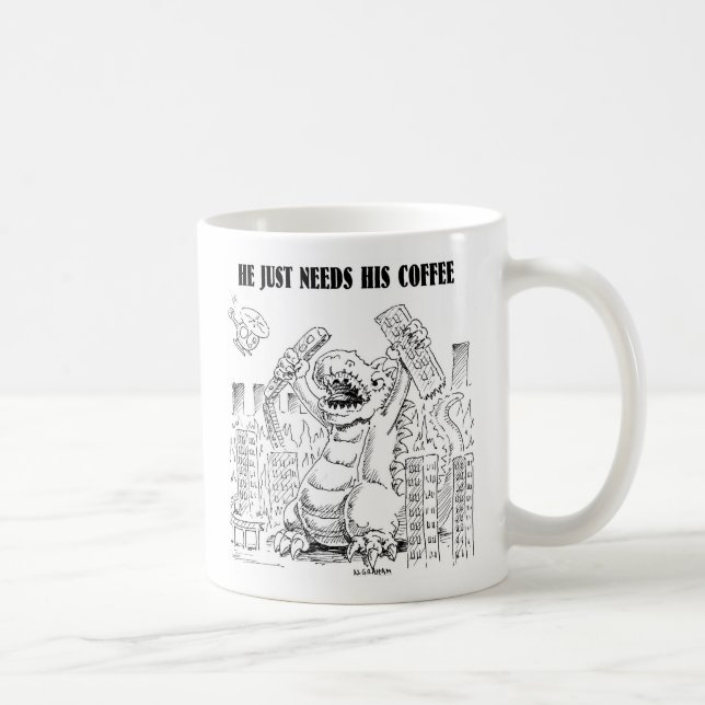 COFFEEZILLA COFFEE MUG (Right)