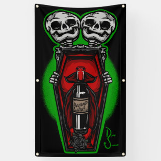 Coffin Bottle Display Banner