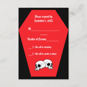 Coffin Ebony III (Ruby) RSVP Card - LND