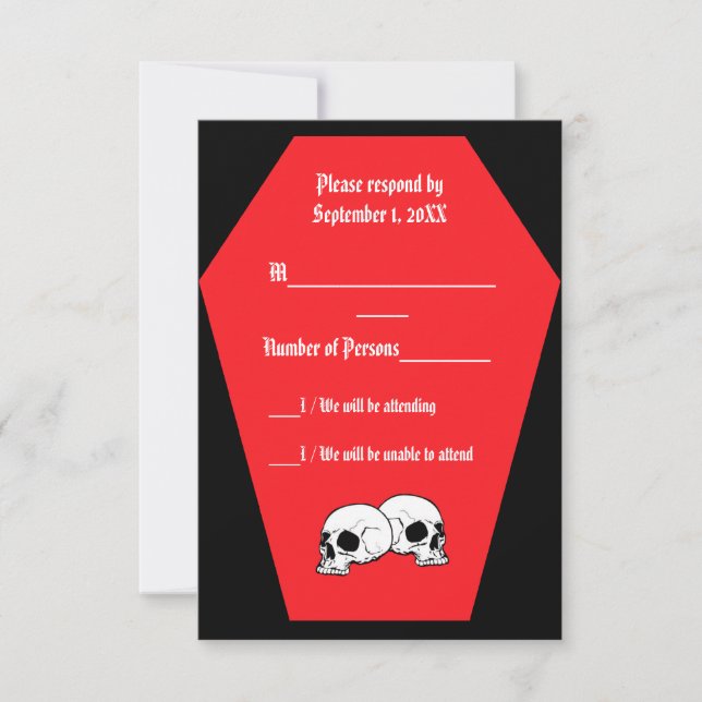 Coffin Ebony III (Ruby) RSVP Card - LND (Front)