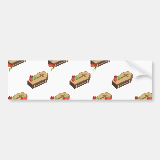 coffin emojis bumper sticker (Front)