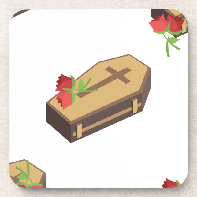 coffin emojis coaster (Front)