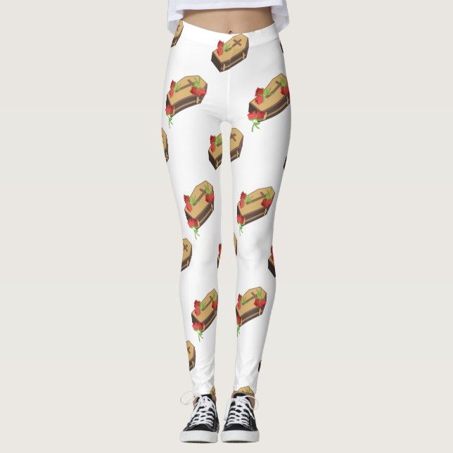 coffin emojis leggings (Front)
