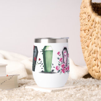 Coffin mug tumbler goth water bottle