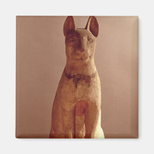 Coffin of a cat protected by the goddess Bastet (p Magnet